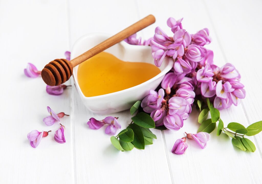 Verkauf von Bio-Akazienhonig